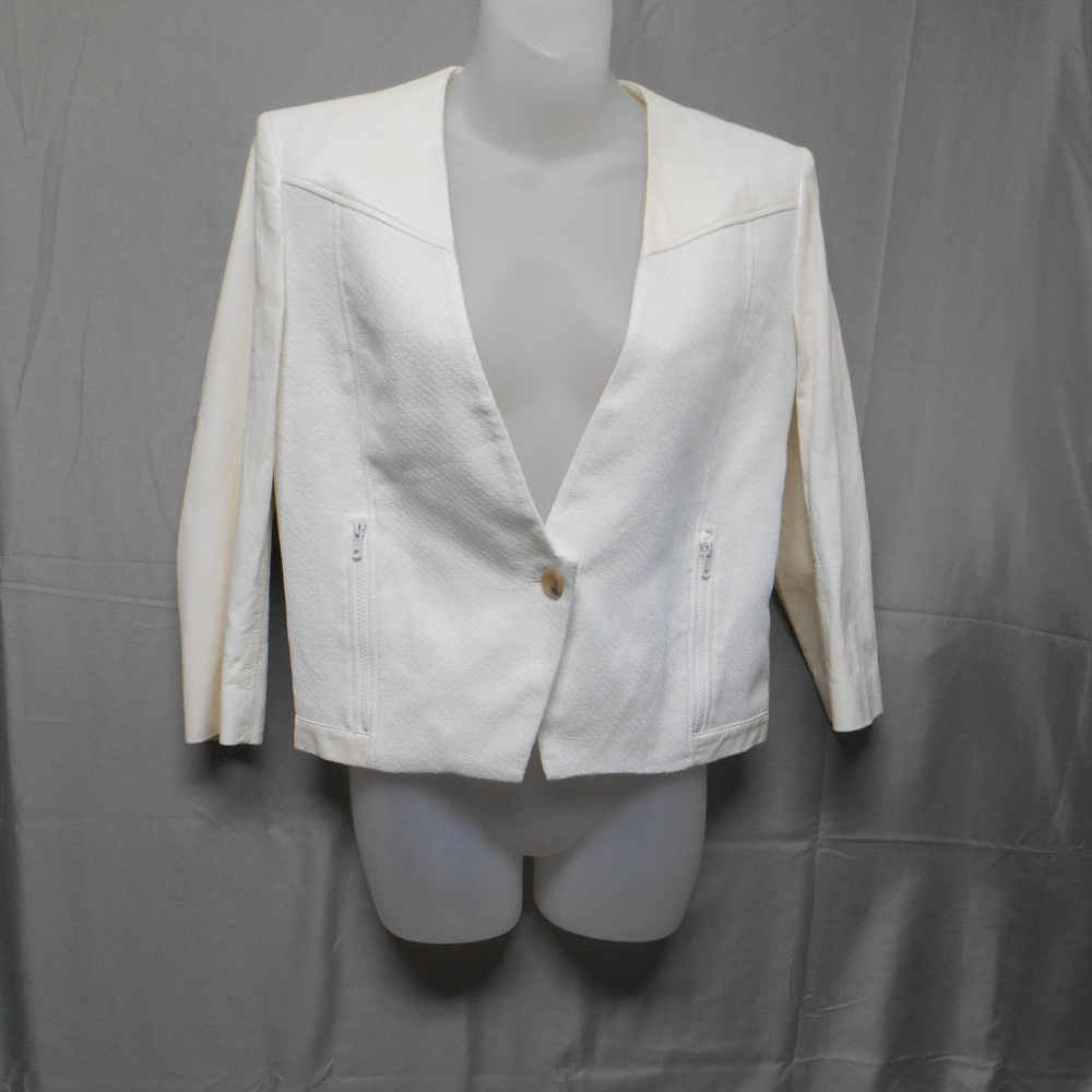 NWT Helmut Lang cream white jacket women’s size 4